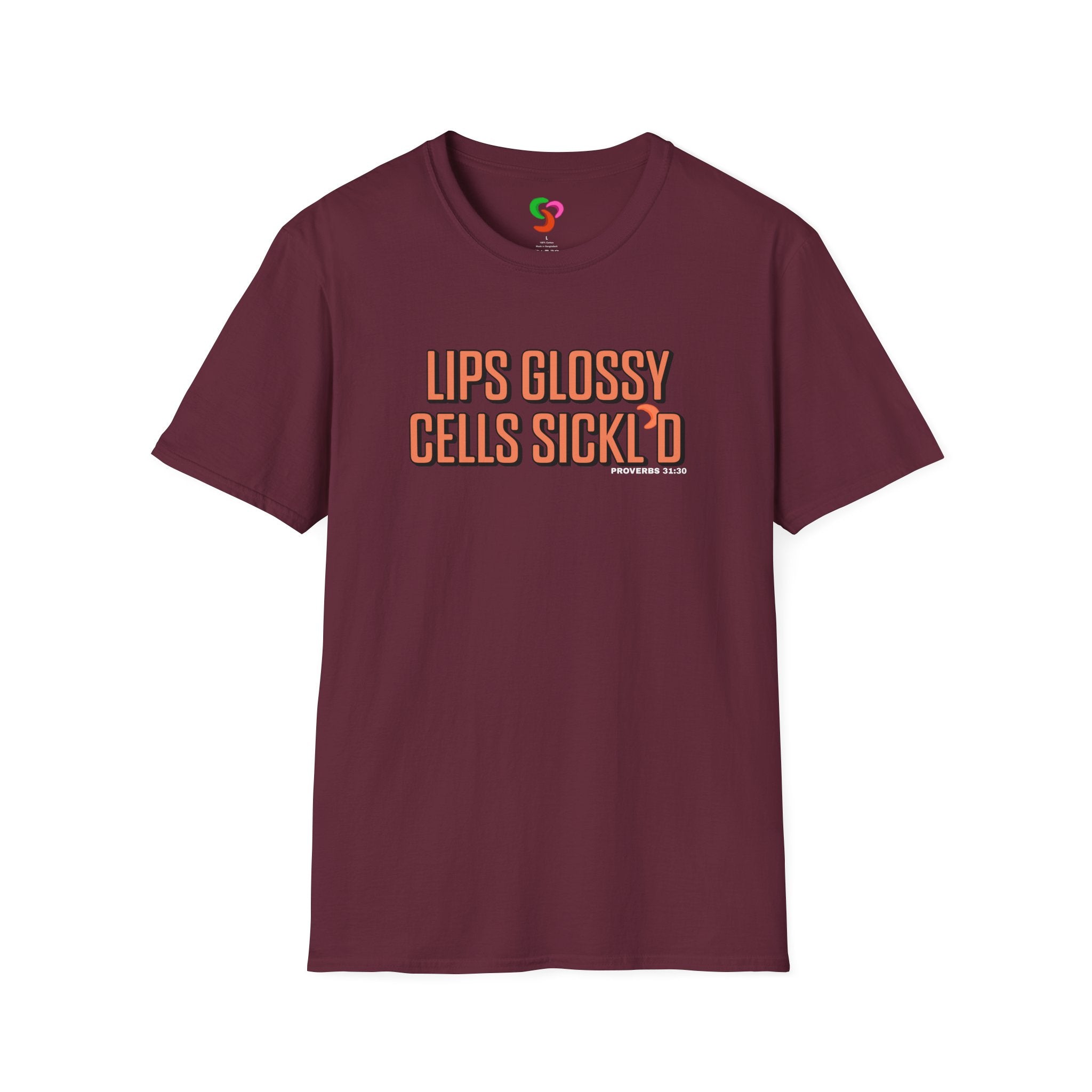 Lips Glossy Cells Sickl'd T-Shirt