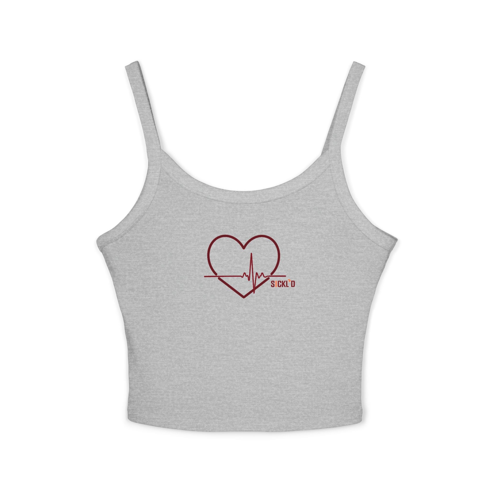 Heart Pulse Spaghetti Strap