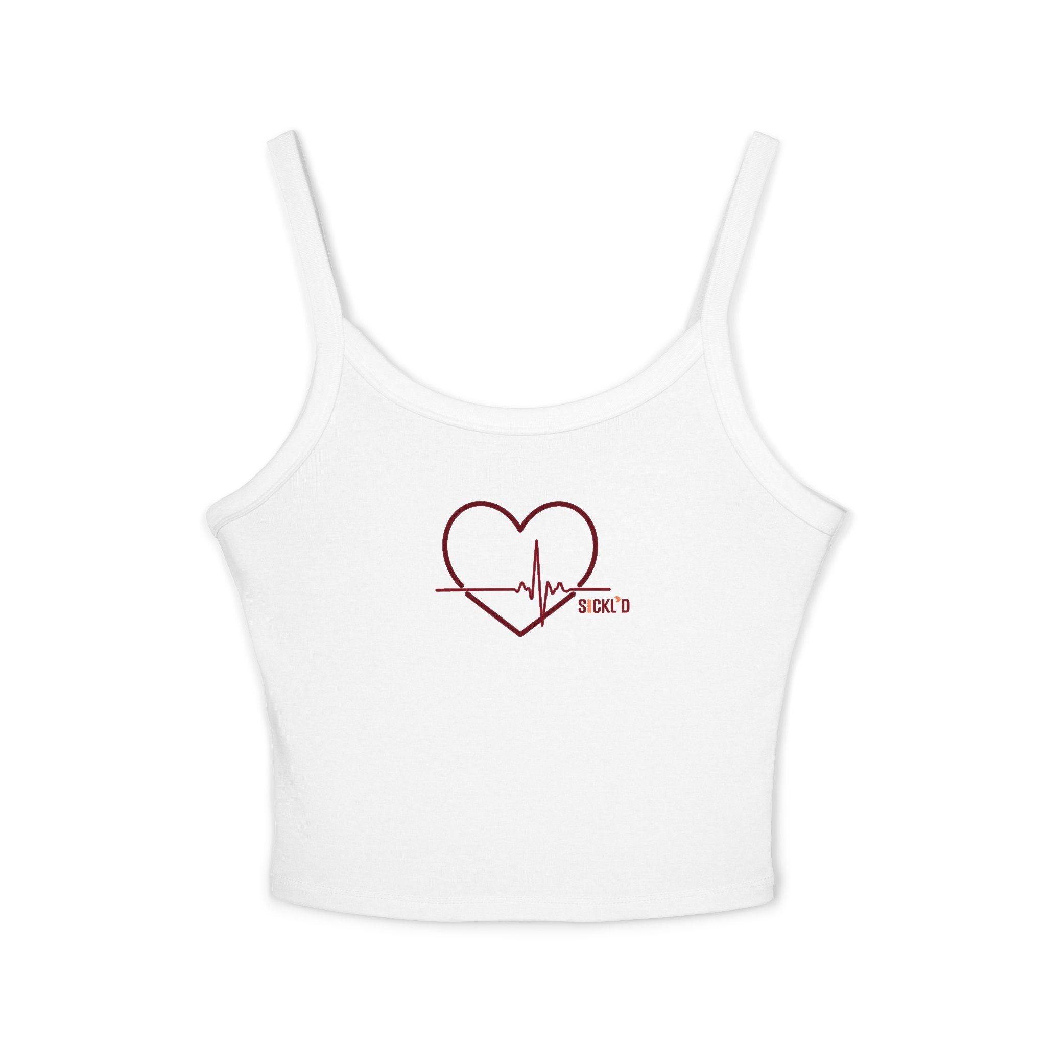 Heart Pulse Spaghetti Strap