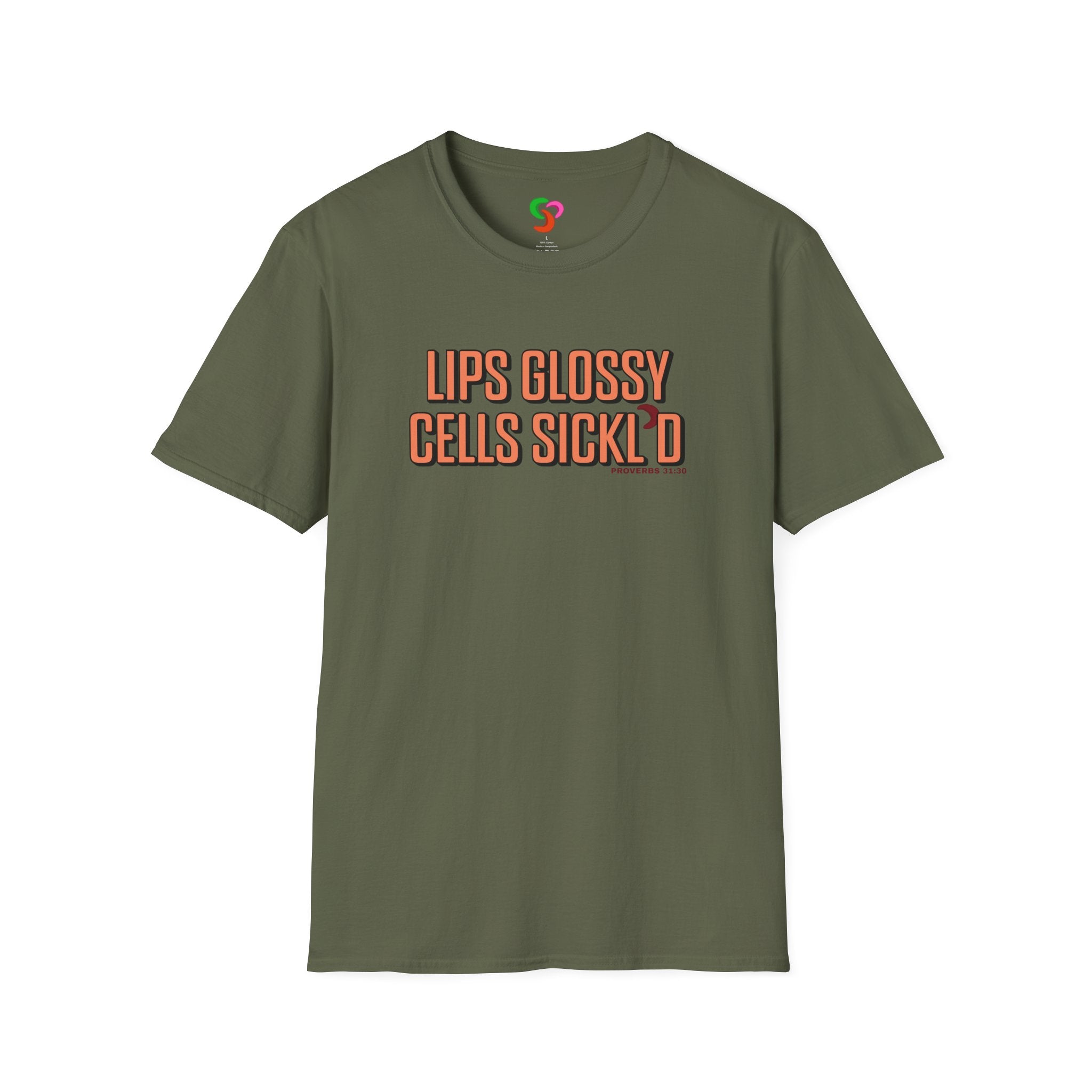 Lips Glossy Cells Sickl'd T-Shirt