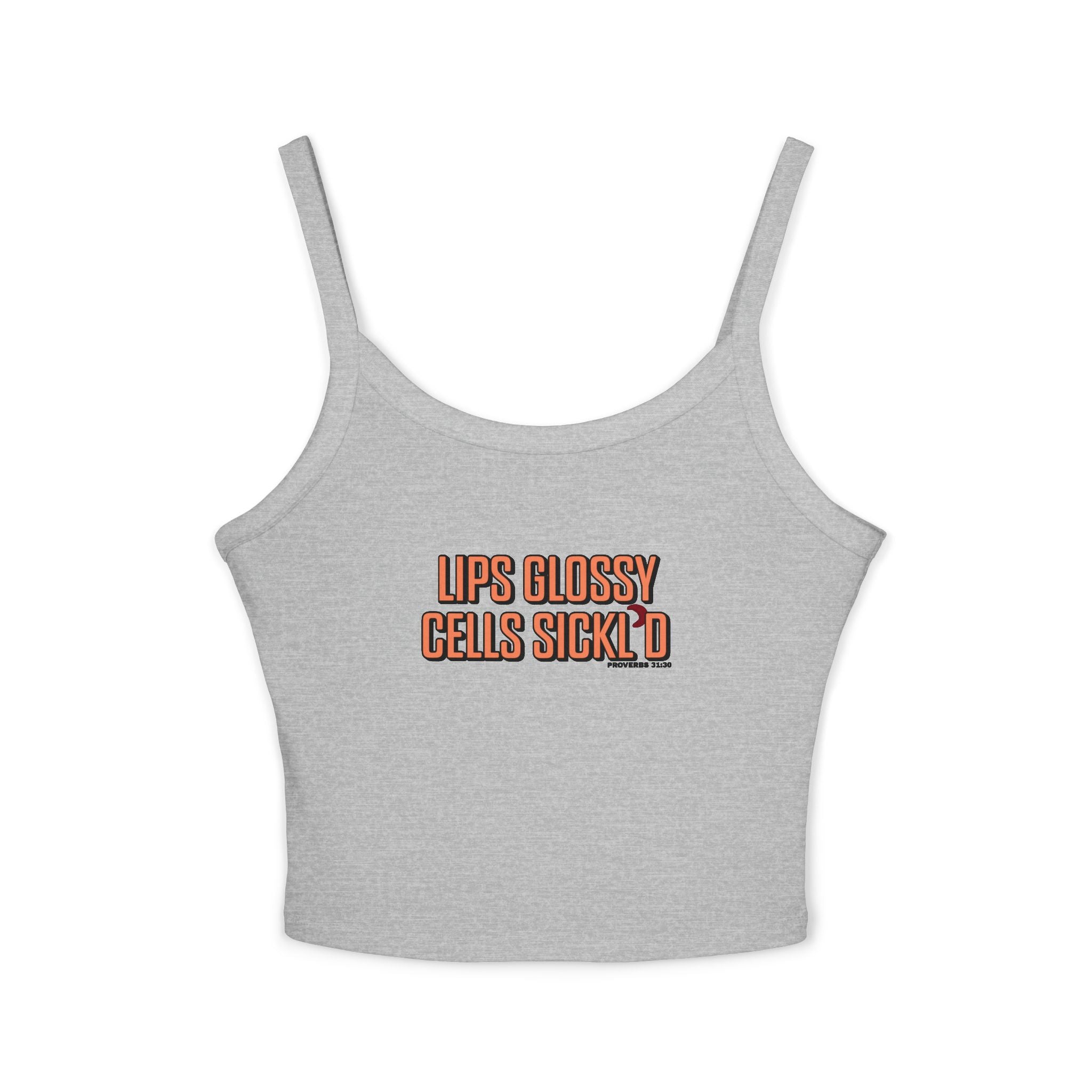 Lips Glossy, Cells Sickl'd Spaghetti Tank