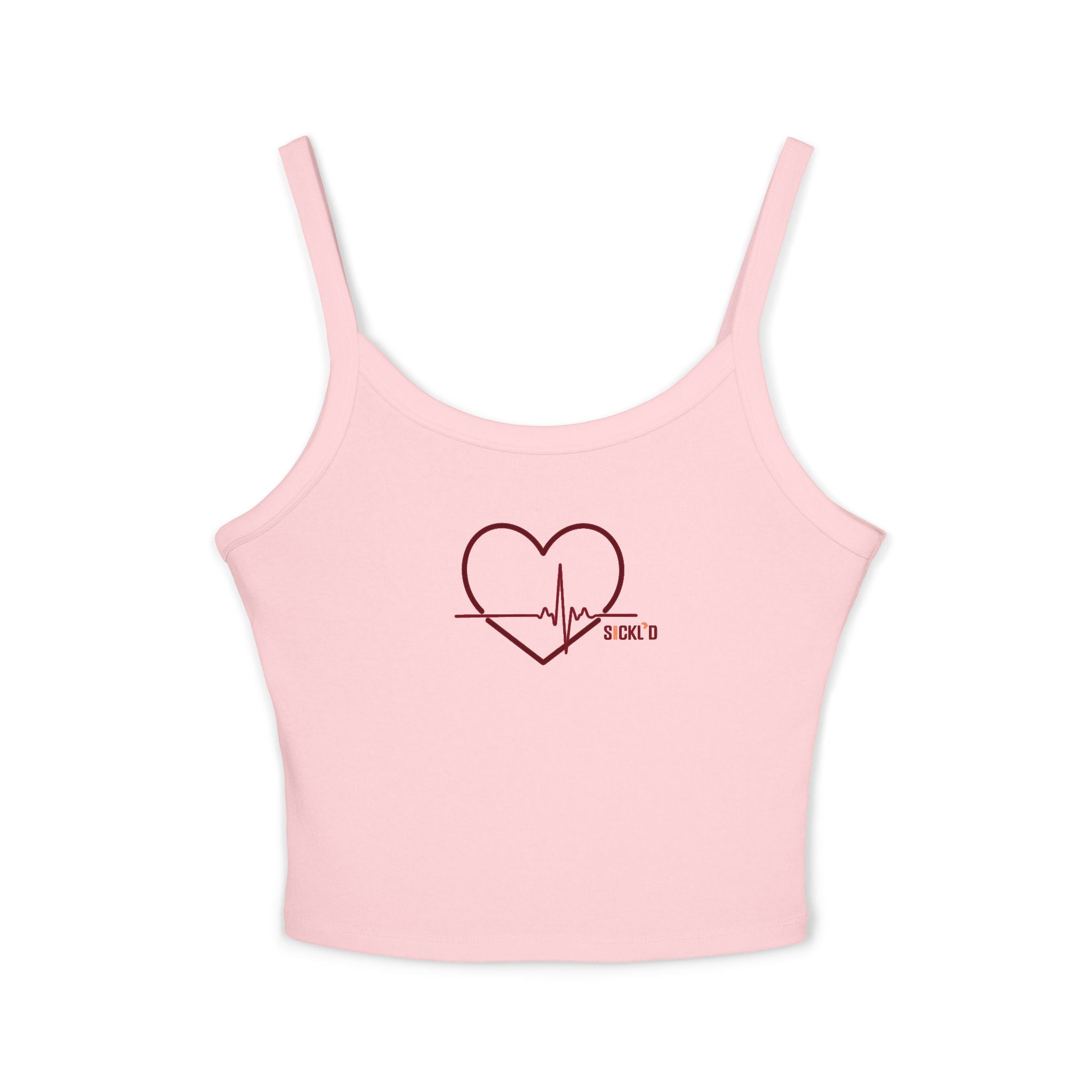 Heart Pulse Spaghetti Strap
